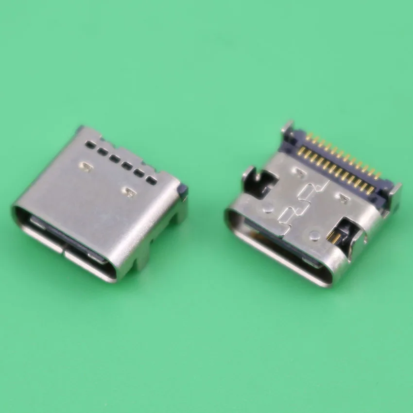 YuXi 1X Новый 24 pin Тип C USB гнездо micro 3 1 разъем питания Коннектор зарядка док порт