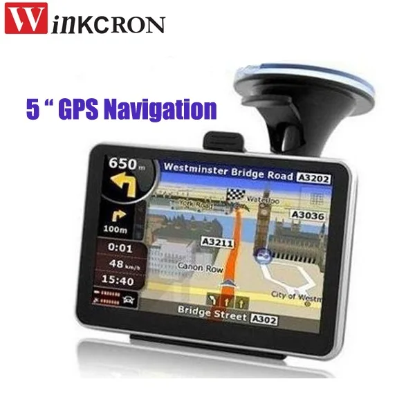 5 дюймов gps навигация WinCE 6,0 автомобиль gps Встроенный 4 Гб FM MP3 MP4 новую карту