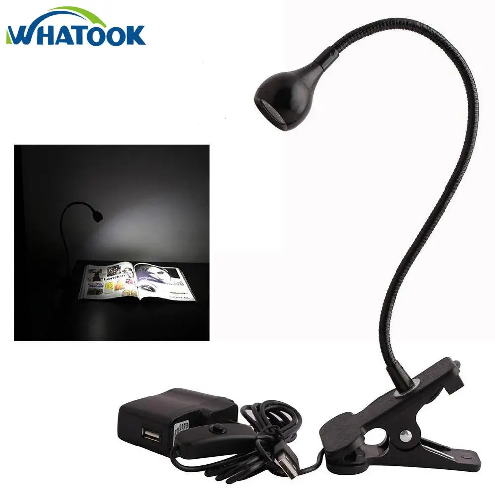 

Book Reader Lights Adjustable USB LED Flexible Goose Neck Headboard For Kindle Delicate Desk Lamp with Clip Reading Night Light