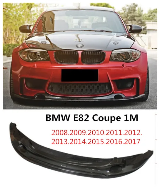 For BMW 1 Series E82 1M Coupe 2008 2018 Carbon Fiber Front Lip Spoiler for-bmw-1-series-e82-1m-coupe-2008-2018-carbon-fiber-front-lip-spoiler