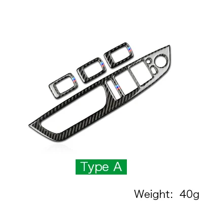 Airspeed углеродное волокно стеклоподъемник управление рамка оконный переключатель подлокотник планки LHD для BMW E70 X5 E71 X6 аксессуары для стайлинга автомобилей - Название цвета: with strip