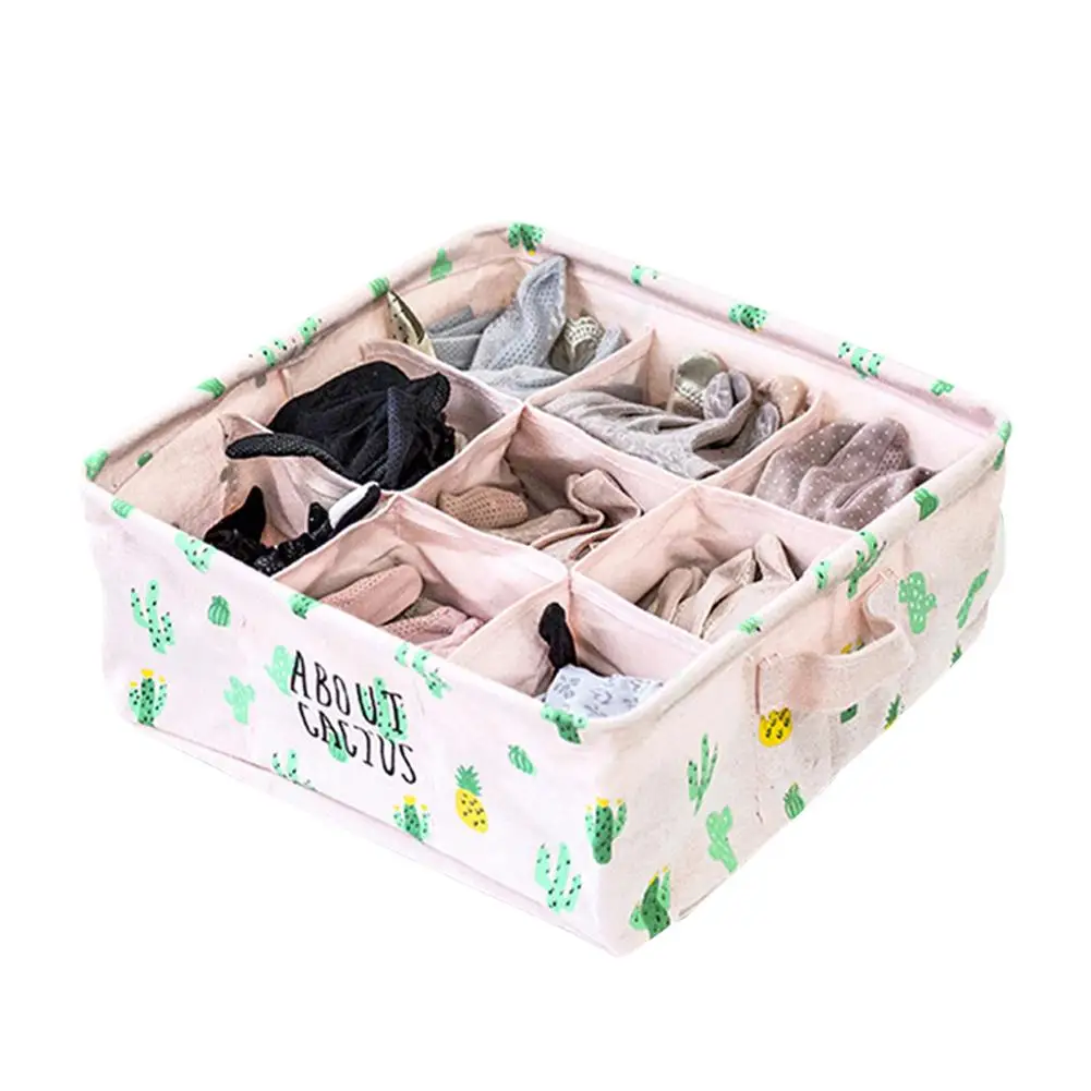 9 Cells 28cm x 28cm x 12cm Cactus Cotton Folding Storage Container Box