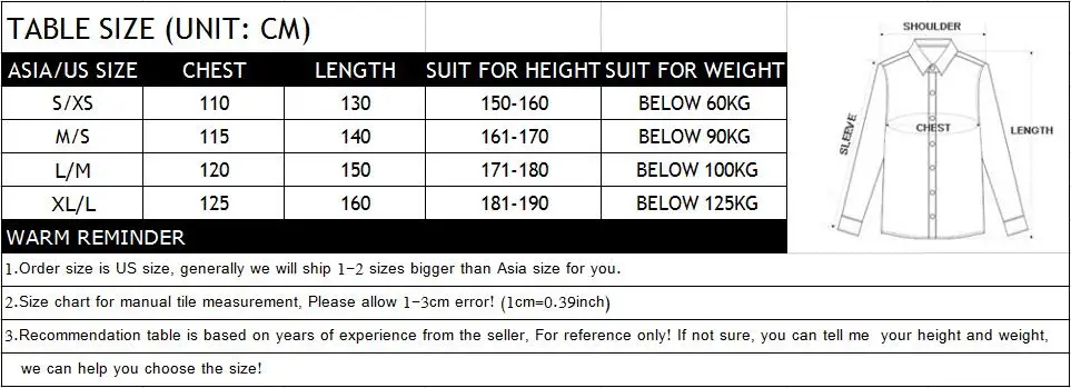 Size adult