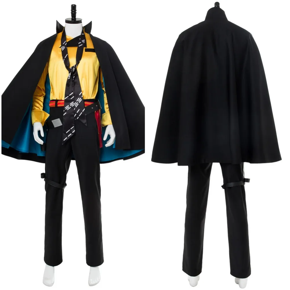 Adult Star Wars Lando Calrissian Halloween Costume w// Cape Mens Classic Cosplay