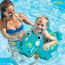 Детские надувные аксессуары детский плавательный круг из ПВХ тент с рогом крокодил утиный пингвин игрушка для плавательного бассейна ванны бассейна