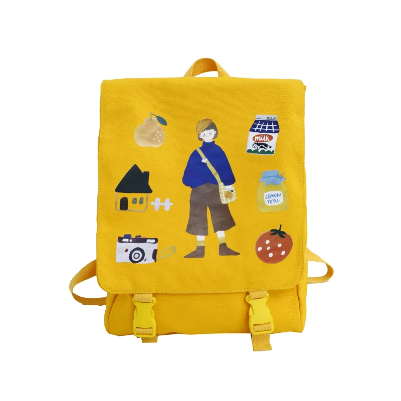 Корейский рюкзак для отдыха в стиле Харадзюку, школьная сумка для девочек-подростков, винтажный женский рюкзак с принтом, кавайный рюкзак для путешествий, рюкзак для ноутбука, розовый цвет