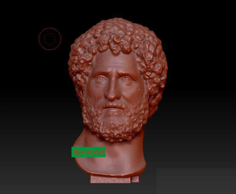 

3D model relief STL models file format Goddess of mercy Marcua Aurelius