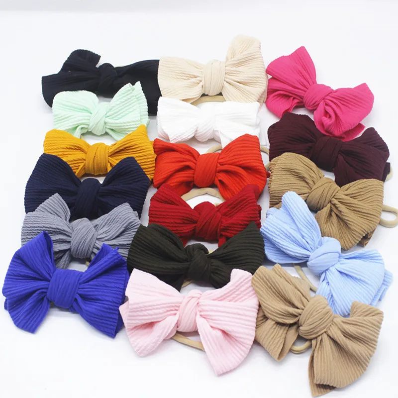 

Baby Headband Baby Girl Headbands for Girls Turban Baby Haarbandjes Baby Bows Headband Nylon Bow Hair Accessories