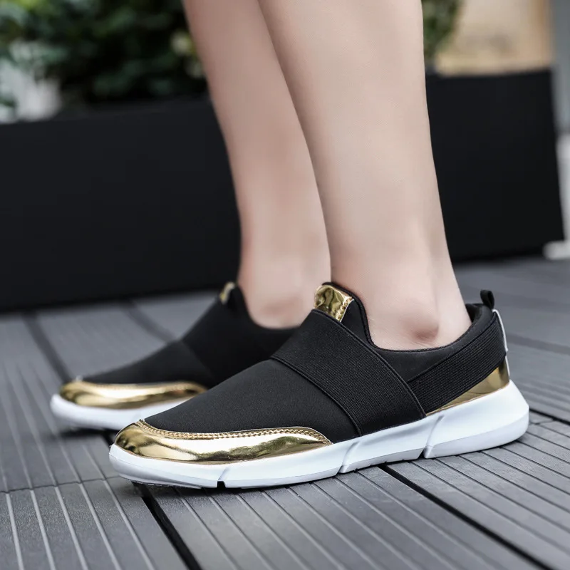 

Women Shoes New Casual Loafer Shoes Black Grey Woman's Slip On Flats Summer Lightweight Shoes