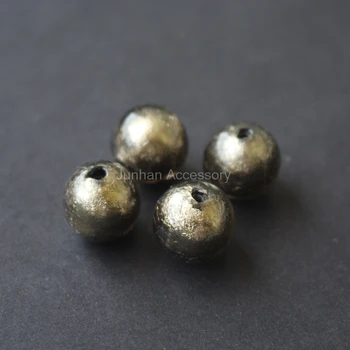 

10Pieces /lot 8mm 10mm 12mm 14mm Glass lampwork beads Silver Color Foil Gray Color for jewelry &DIY Craft