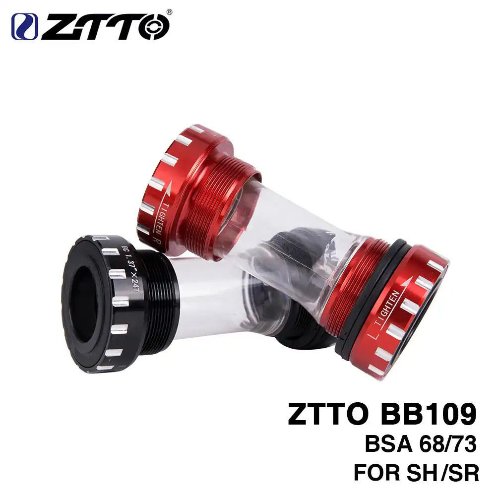 DPZCBH Bicicletta Movimento Centrale Chiusi muniti Tipo Filettatura 68 73 mm Shell 24 Millimetri Spline Axis MTB Road Bike Impermeabile Movimento Centrale MTB