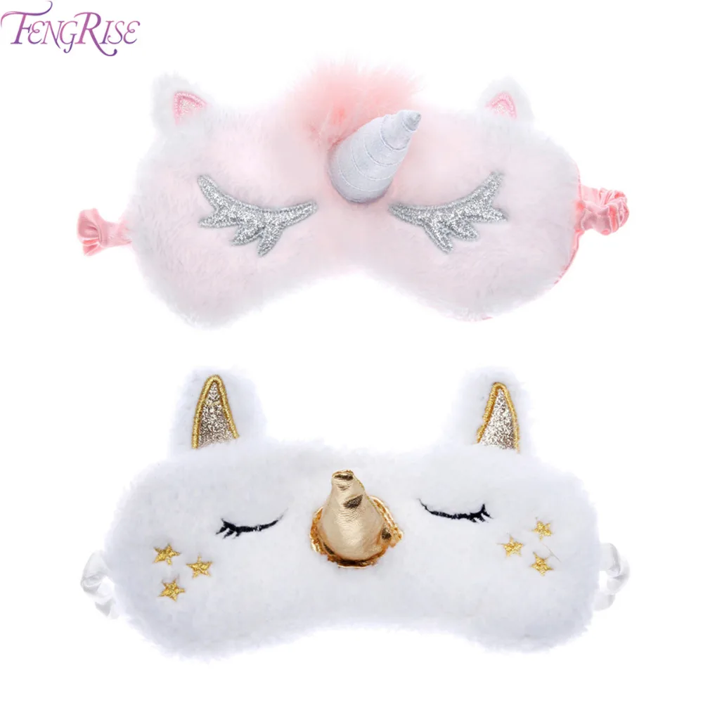 

FENGRISE Gold Nose Unicorn Eye Mask Silver Sleeping Eye Mask Unicorn Party Decoration Blindfold Eye Cover Baby Shower Boy Girl