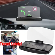 Универсальный автомобильный HUD Дисплей Автомобильный держатель для телефона многофункциональный для iPhone X 7 XS XR Автомобильный GPS зеркало проектора
