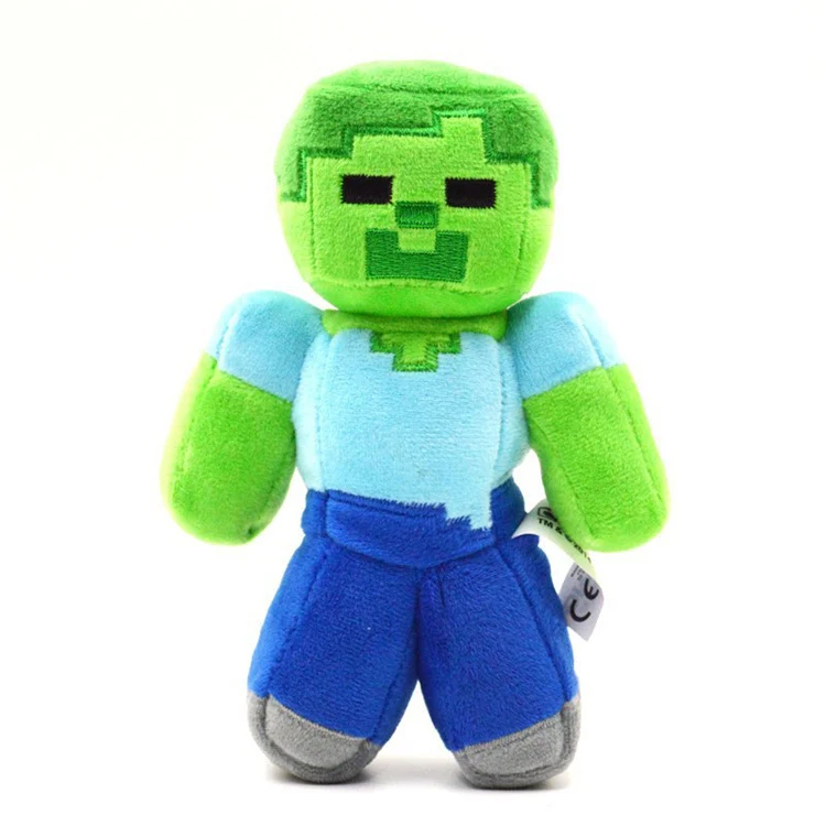 14pcs/lot Minecraft Creeper Plush Toys Minecraft Steve Enderman Squid Wolf Cat Sheep Stuffed Plush Toys Soft Toy For Kids Gifts