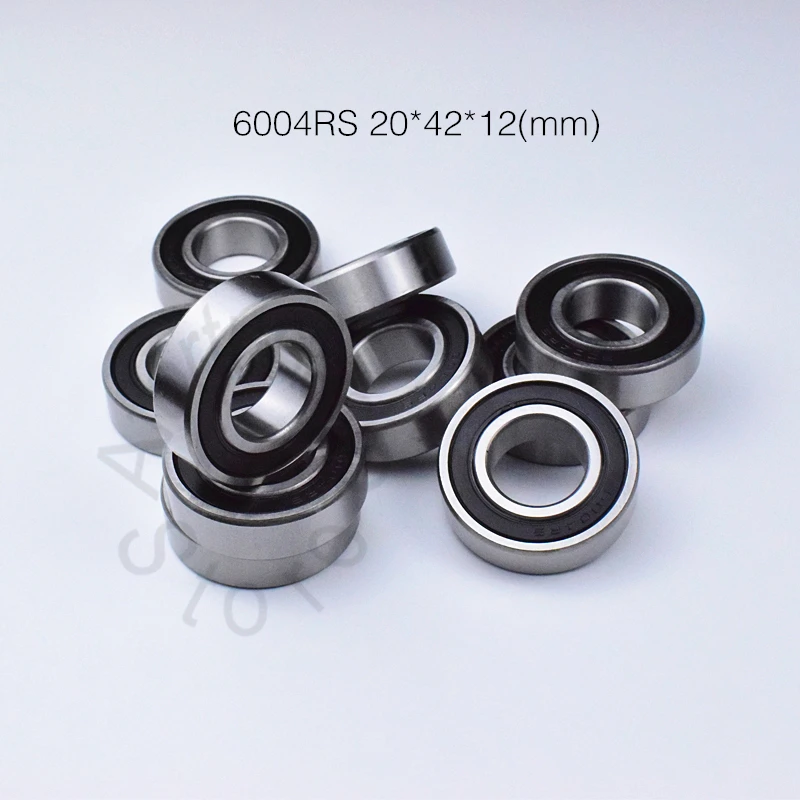 

Подшипники 6004RS 20*42*12 (мм), 10 шт., подшипники ABEC-5 с резиновым уплотнением, подшипник из хромированной стали 6004 6004RS, подшипники