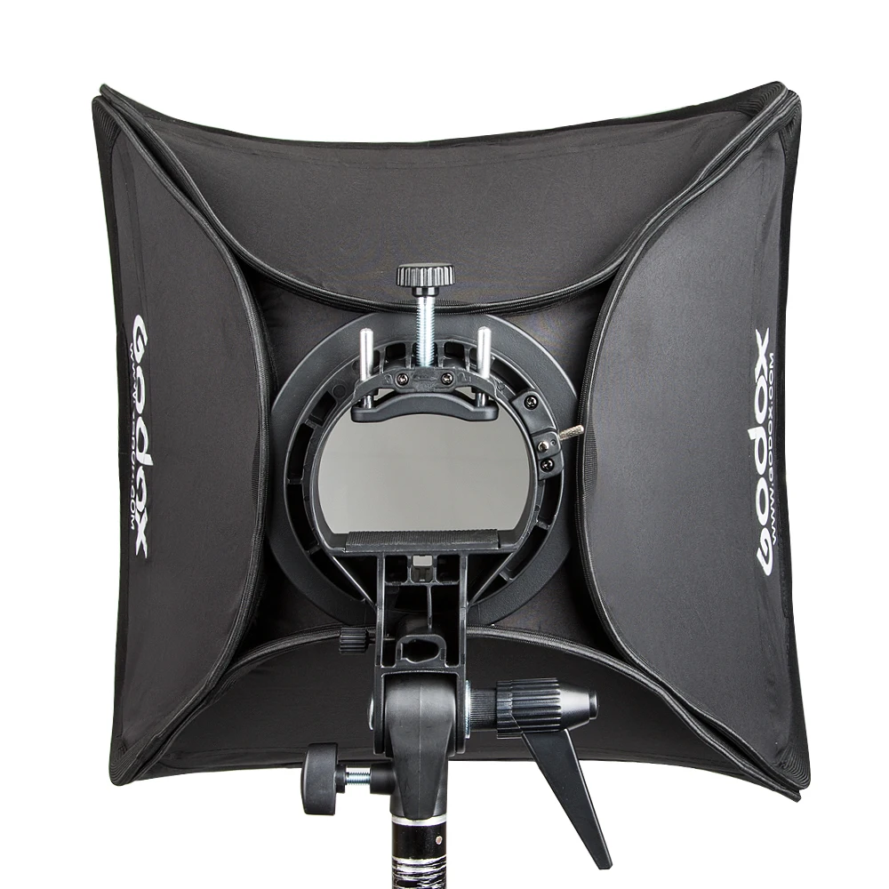 Godox регулируемый удобный софтбокс Speedlite 23 6 &quot60*60 см с S образным кронштейном Bowens