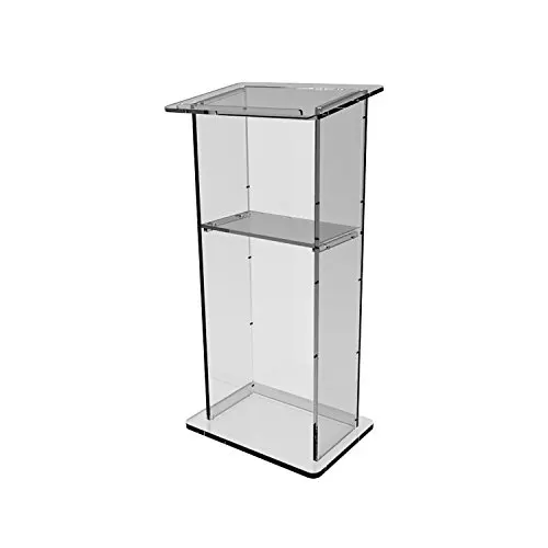 

Fixture Displays Clear Acrylic Lucite Podium Pulpit Lectern 46" Tall