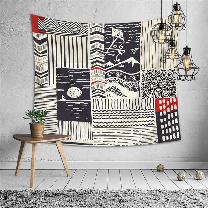 

mandala wall tapestry arts and crafts polyester carpet hanging for living room home decoration waterproof tablecloth camping mat