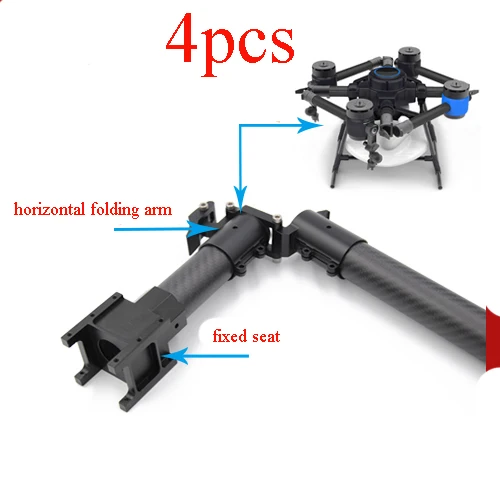 

4PCS Aluminum Alloy D30mm Horizontal Folding Arm High Precision Drone Carbon Tube Fixed Seat Mount Connector Joint for RC
