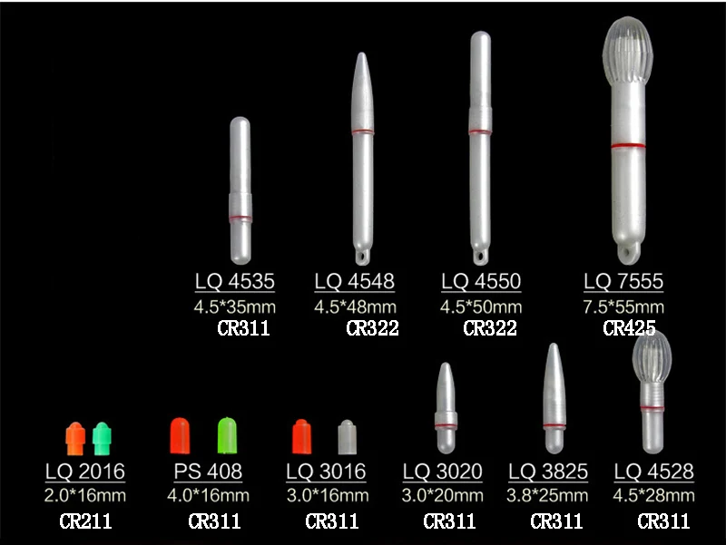 2 шт. электронная световая палочка поплавок для ночной рыбалки стержень Водонепроницаемый фонарь для рыбной ловли светящиеся лампы светящиеся палочки CR311 J066