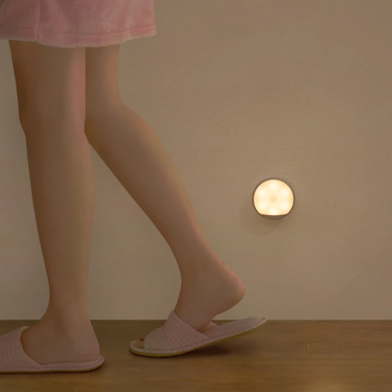 Xiaomi Mijia Yeelight LED ночник USB зарядка Инфракрасный магнитный с крючками датчик