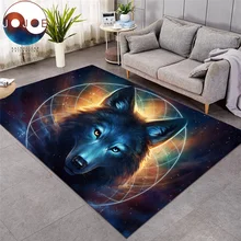 Светильник JoJoesArt, ковер с изображением Льва волка, большой коврик для гостиной, современный коврик для дома, противогрязный alfombra