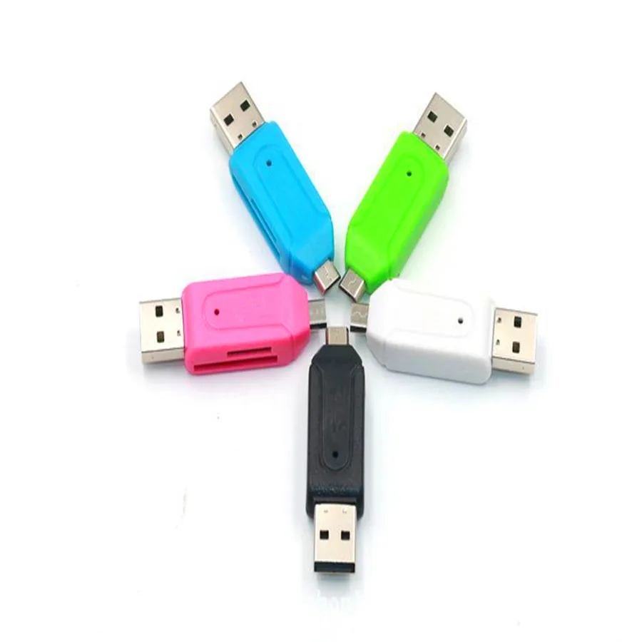 Универсальный Micro USB и 3 в 1 OTG Кардридер высокоскоростной USB2.0 TF/SD для Android
