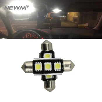 

4pcs 39mm Car Auto Interior 3 LED 5050SMD Light White Yellow Green Blue Red Festoon Dome Lamp Bulb 12V led license plate light