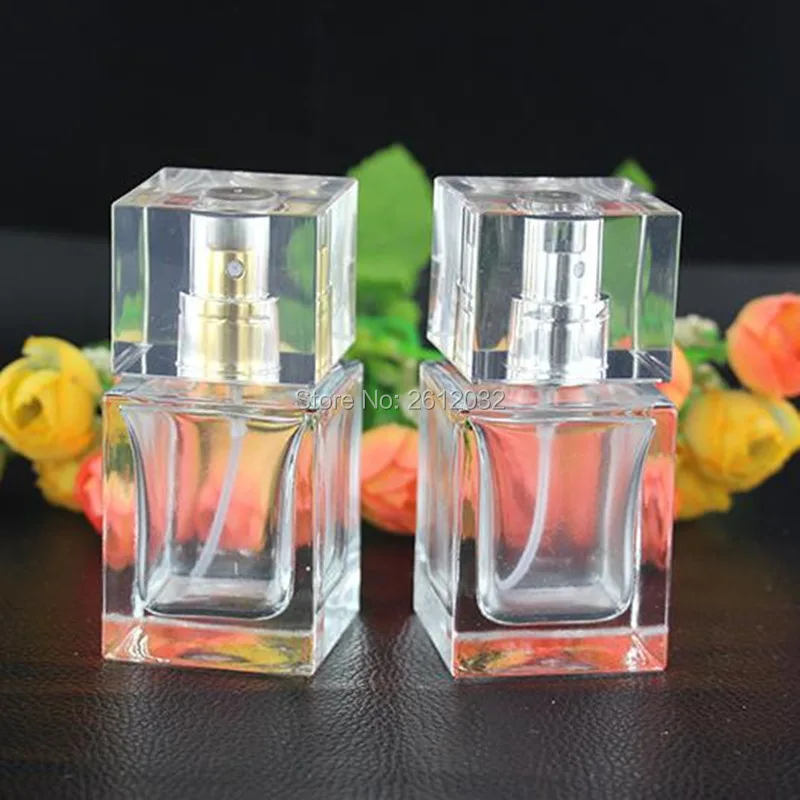 

Fast Shipping 30ml Clear Lucency Glass Empty Perfume Spray Bottle Parfums Vapoization Glass Bottle F2017432