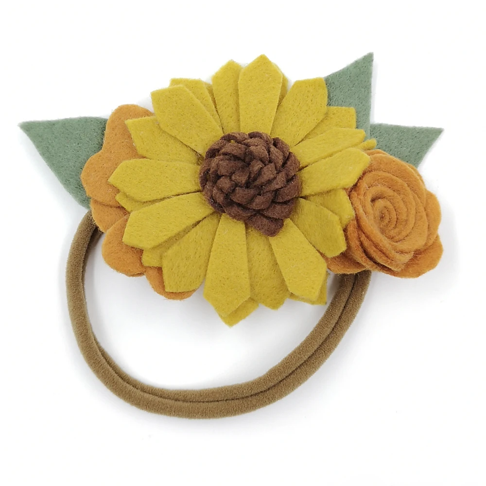 sunflower headband baby