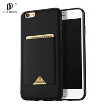 Dux DUCIS чехол для iPhone6s iPhone7 pocard слот для карты из искусственной кожи Тонкий силиконовый чехол для iPhone 6 S 7 8 плюс смартфон