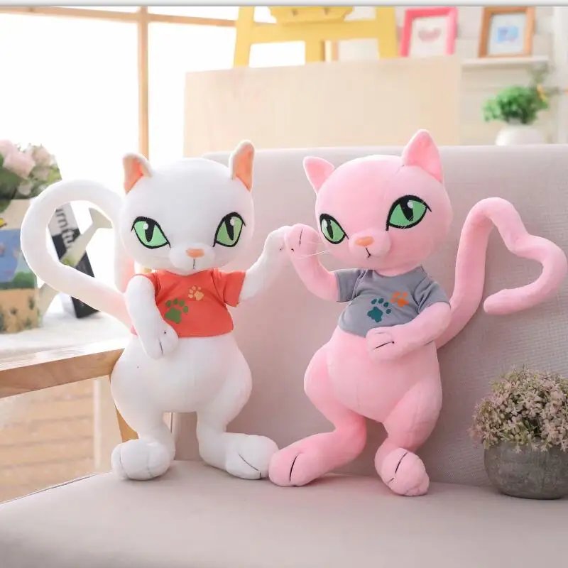 

New Cute Cats plush Toy Cat Plush Doll Girls Children Birthday Gifts Stuffed Animal Plush Cats Decoration Party