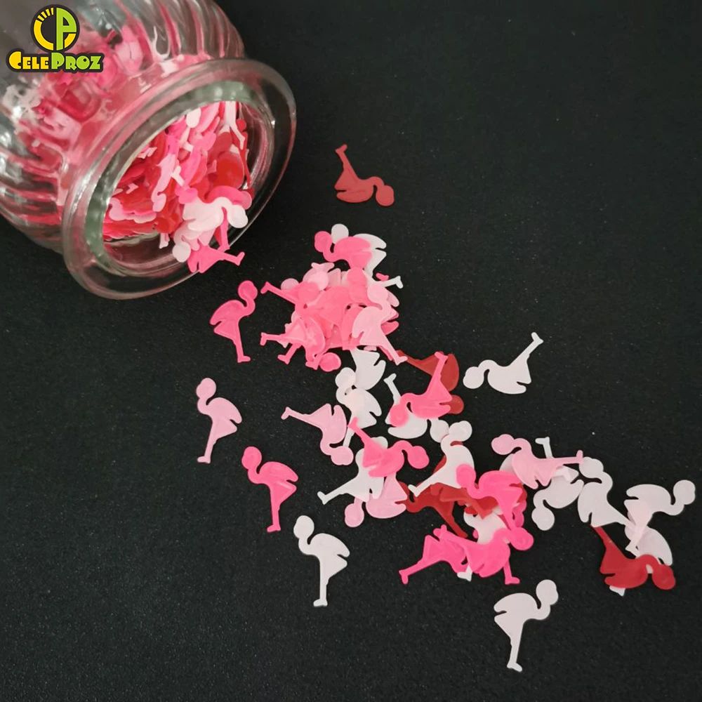 

15g Flamingo Confetti Flamingo Bird Table Confetti Sequins DIY Flamingo Theme Party Scatters Wedding Baby Birthday Party Supply