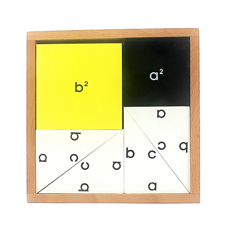  Wooden Toy Montessori Pythagorean Theorem ABC Board Math Formula Learning School Classroom Teaching - 32969535390