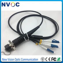 2 шт./лот, 4 ядра, диаметр: 5,0 мм, импортная Armaid пряжа, бронированный кабель, L: 1 м, ODC квадратный тип(мама) К LC/UPC Волоконно-оптический патч-корд