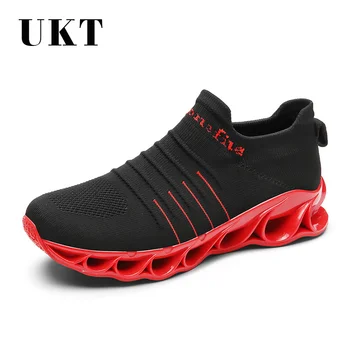 

New Non-slip Blade Sole Man Sport Shoes Brand Cushioning Running Shoes Breathable High Quality Men Footwear Designer Sneakers