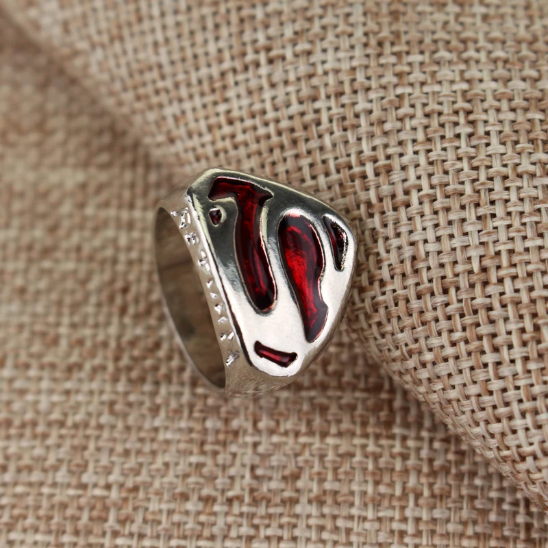 DC Comics Superhero Superman Logo Shield Signet Size 7-11 Ring Punk Style Vintage Enamel Rings Boy Son Children Birthday Gifts