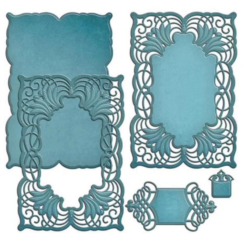 

Swovo Cascading Grace Border Metal Cutting Dies Stencil Decorative Scrapbooking Craft Embossing Dies for Making DIY Paper Cards