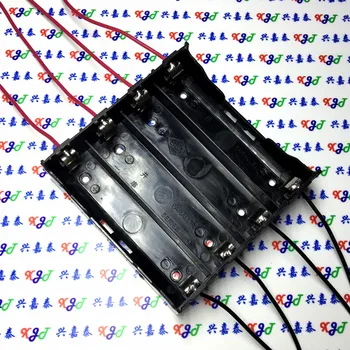 

18650 battery holder parallel battery box 2/3/4 with lines 3.7V lithium battery parallel battery holder 4 18650 with line