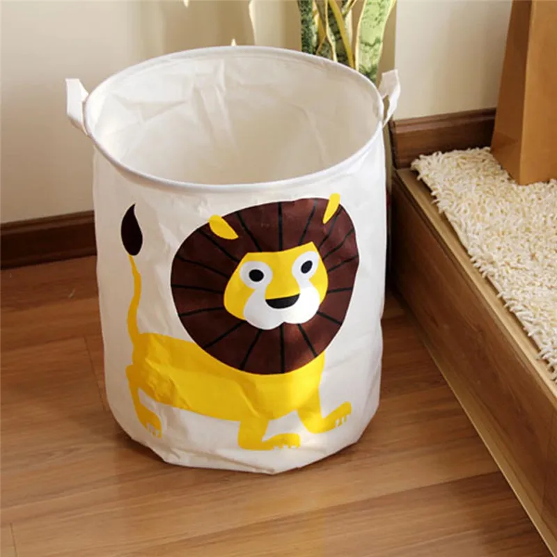 TTLIFE الكرتون الملابس القذرة سلة الغسيل الحقيبة الكتان الغسيل تعوق المنزل حقيبة تنظيف استخدام أكياس للطي لعبة تخزين