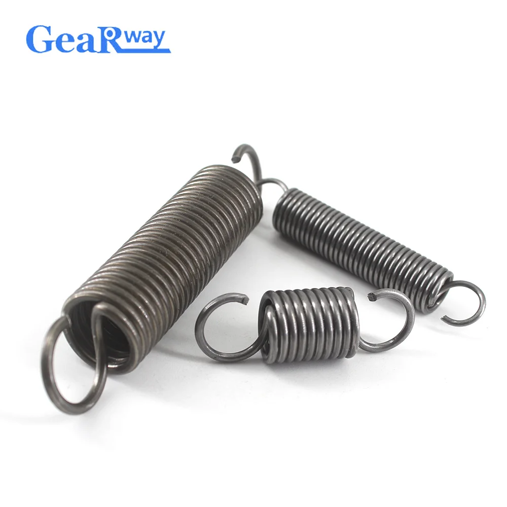 

Gearway 5pcs Extension Spring 1.5mm/1.8mm Thickness Extension Springs Small 30-70mm Steel Tension Spring with Hooks