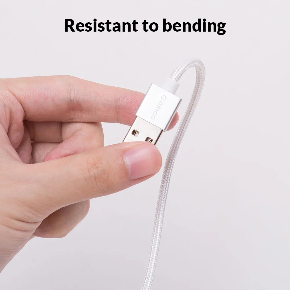 ORICO USB нейлоновый кабель для зарядки данных плетеный провод металлический штекер Micro USB кабель для Xiaomi huawei samsung sony htc