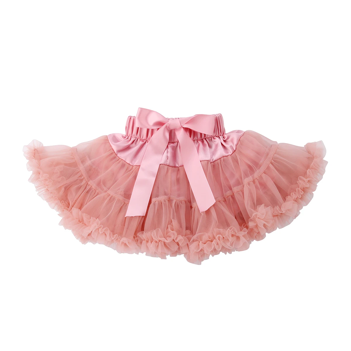 Одежда для малышей Детские юбки-пачки для девочек Танцевальная Вечеринка балетная пышная Слои Милая Кружевная юбка принцессы - Цвет: Pink B