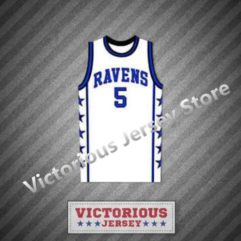 

Minanser Lucas Scott One Tree Hill Ravens White Basketball Jersey Men