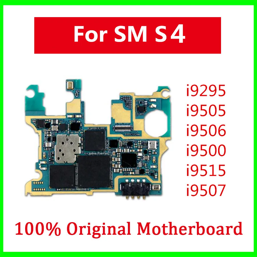 

For Samsung Galaxy S4 i9295 i9505 i9506 i9500 i9515 i9507 Motherboard Original Unlocked Logic Board With Full Chips