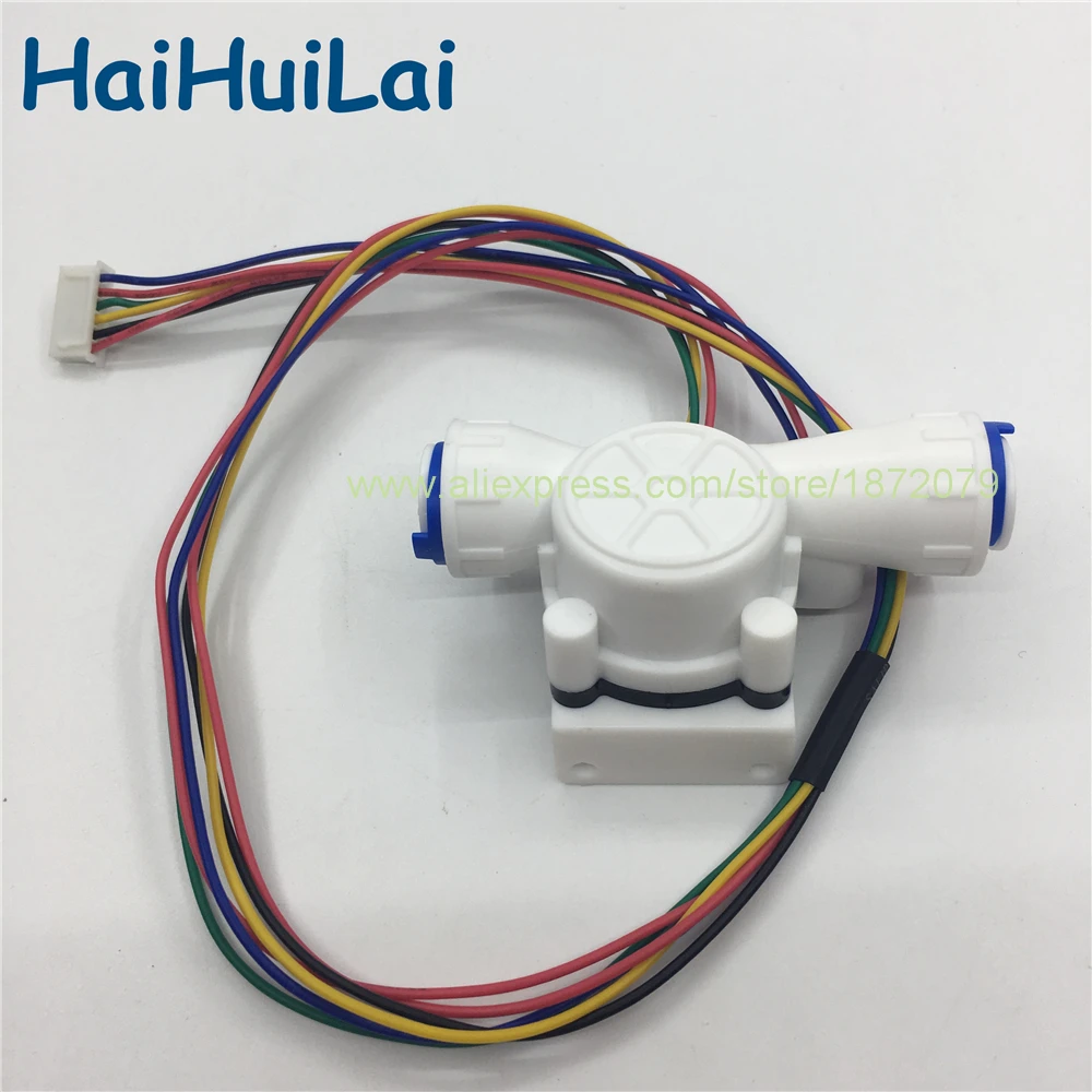 3/8"Hall flow sensor with NTC temperature & TDS measuring 6 wiresin