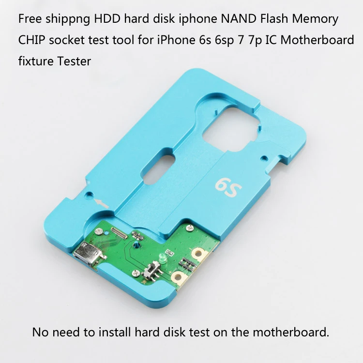 HDD жесткий диск iphone NAND флэш-память Чип Разъем тест инструмент для iphone 6s 6s p 7 7p IC материнская плата приспособление тест er