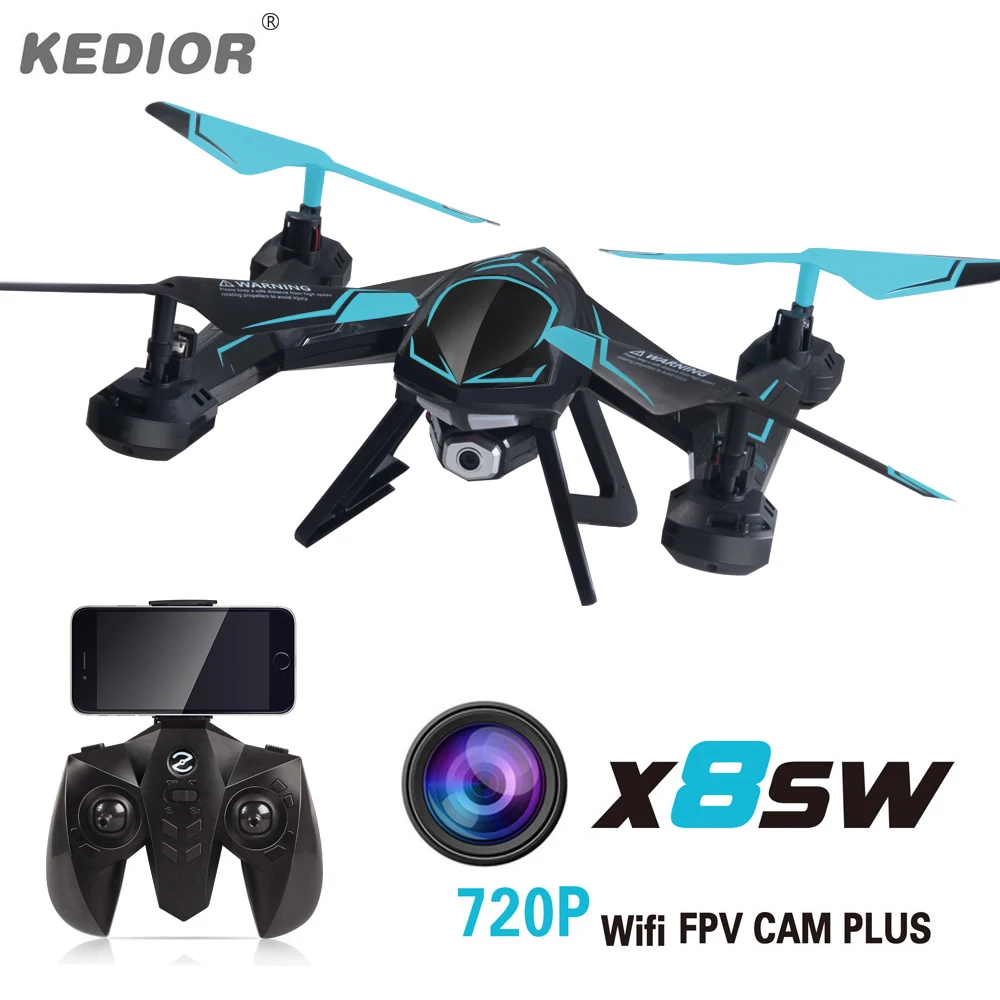 Kedior X8SW Радиоуправляемый Дрон Quadricopter С Камера 720 P WI FI FPV системы или 1080 HD без Мода