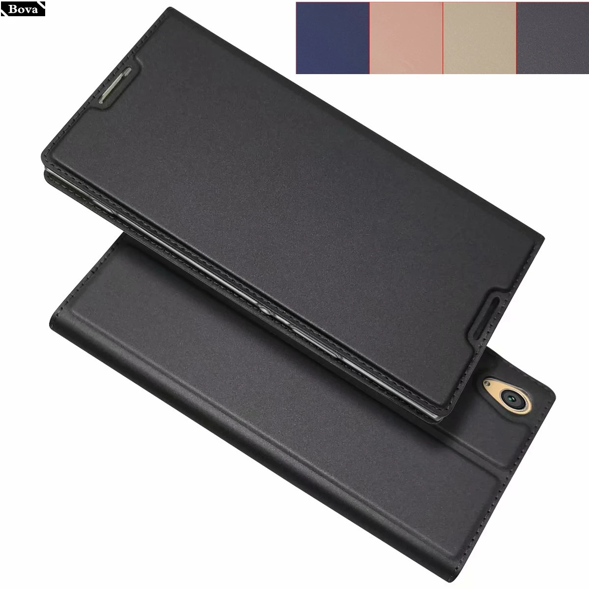 

Magnetic adsorption Flip Case for Sony Xperia XA1 card holder bags matte case for Sony Xperia XA1 Ultra XA1 Plus cover