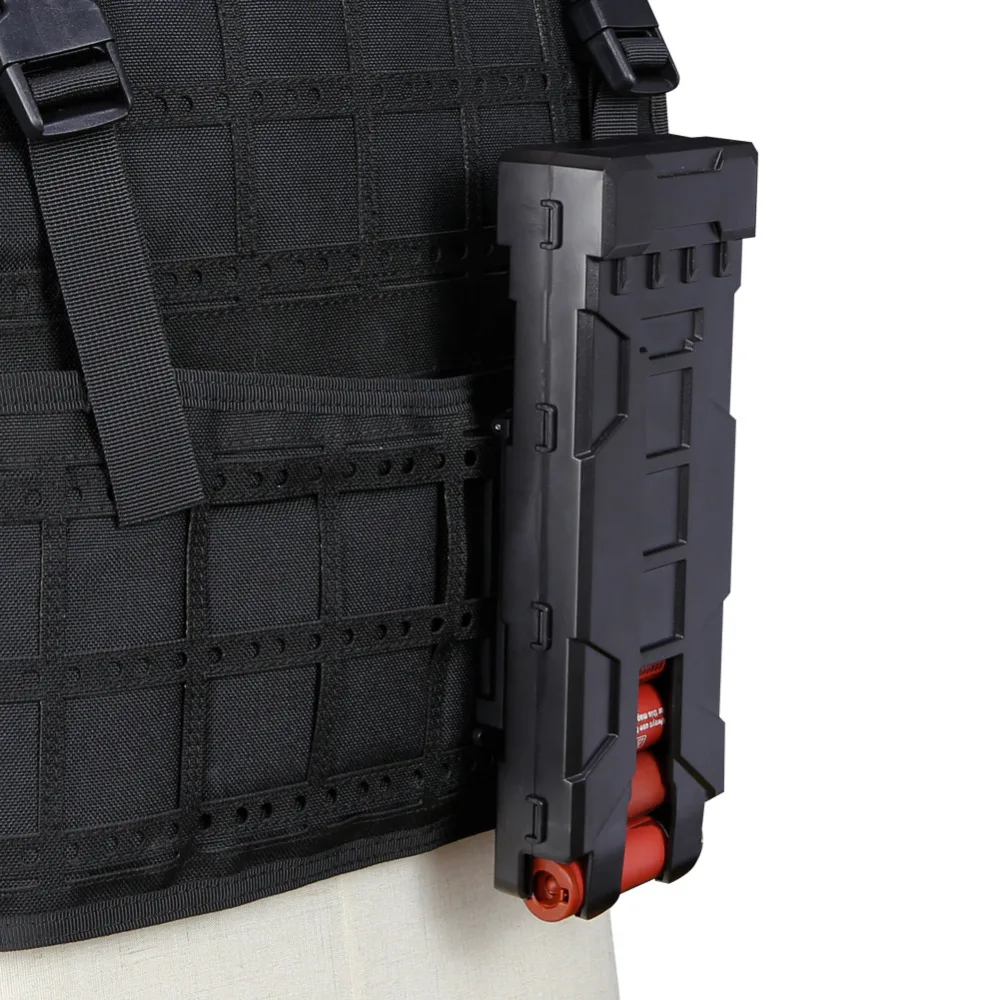 

Ammo Bag Quick Release 10 Rounds Tactical Magazine Pouch Molle Mag Box for Ball Airsoft Paintball Army Combat CS Game